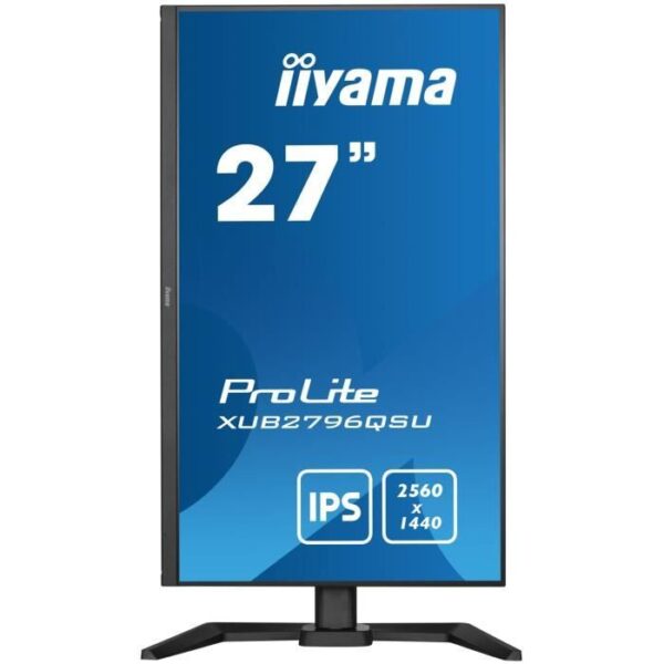 Buy with crypto PC screen - IIYAMA XUB2796QSU -B5 - 27 WQHD - IPS DAL - 1 MS - 75HZ - HDMI / DISPLAYPORT-3