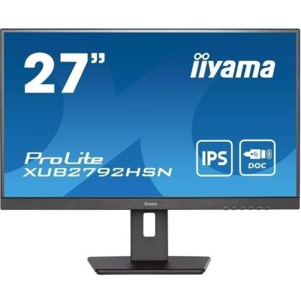 Buy with crypto PC screen - IIyama prolite xub2792hsn -B5 - 27 FHD - IPS slab - 4 ms - 75Hz - HDMI / DisplayPort / USB -C DOCK / USB HUB - FLASE REGL-1