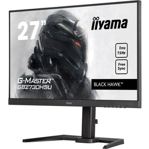 Buy with crypto Ecran PC Gamer - IIYAMA G -Master Black Hawk GB2730HSU -B5 - 27 FHD - TN DAL - 1MS - 75HZ - HDMI / DISPLAYPORT / DVI - FREESYNC - P-2