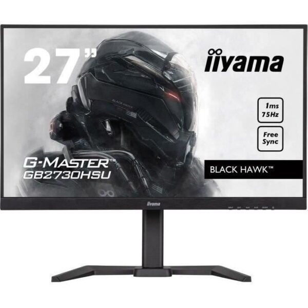 Buy with crypto Ecran PC Gamer - IIYAMA G -Master Black Hawk GB2730HSU -B5 - 27 FHD - TN DAL - 1MS - 75HZ - HDMI / DISPLAYPORT / DVI - FREESYNC - P-1