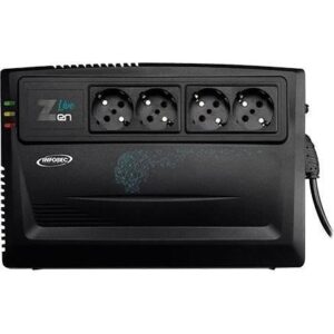 Buy with crypto INFOSEC Zen Live 800 - Line Interactive UPS 800 VA 4 Outlets FR / SCHUKO - 2 Year Warranty-1