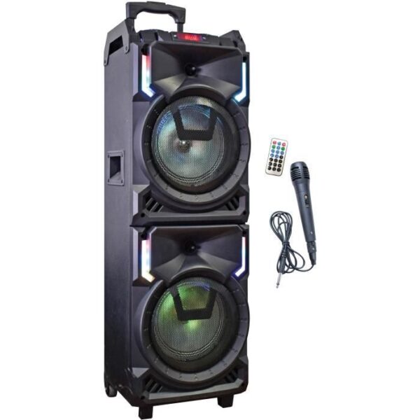 Buy with crypto INOVALLEY MS01XXL Karaoke Speaker Trolley - bluetooth - 800W-2