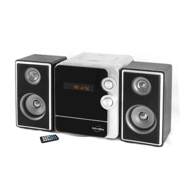 Buy with crypto INOVALLEY CH17BTH HiFi system with CD player - Bluetooth 5.0 - 2x25W - FM radio - USB 2.0 port - LED display - Black and white-2