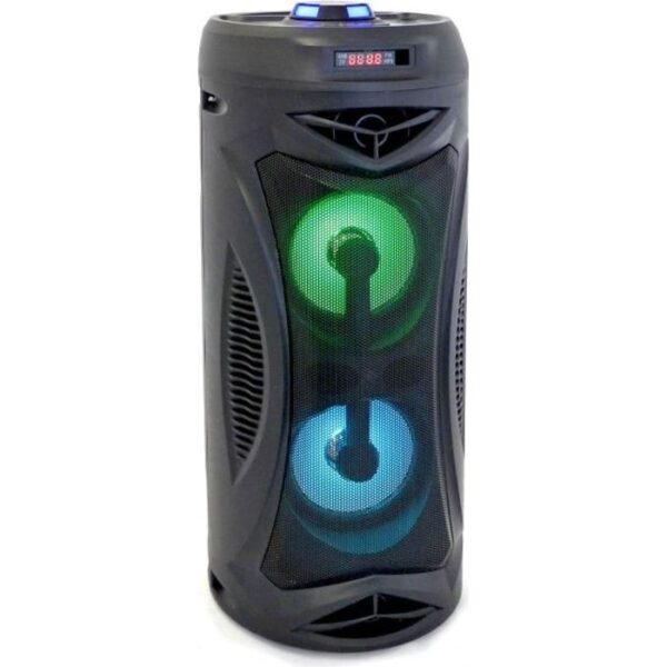 Buy with crypto INOVALLEY KA02- 400W Bluetooth light speaker - Karaoke function - 2 Speakers - Synchronized LED lights - USB port-1