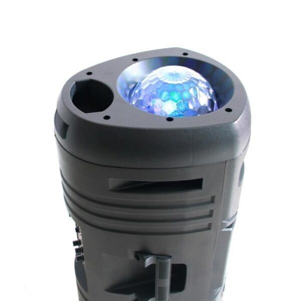 Buy with crypto INOVALLEY KA112BOWL - 600W Bluetooth light speaker - Karaoke function - 2 Speakers - LED kaleidoscope ball - USB port-2