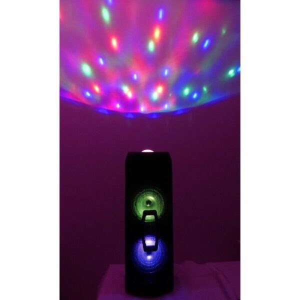 Buy with crypto INOVALLEY KA112BOWL - 600W Bluetooth light speaker - Karaoke function - 2 Speakers - LED kaleidoscope ball - USB port-5