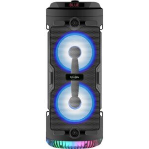 Buy with crypto INOVALLEY KA03-N - Bluetooth light speaker - 400 W - Karaoke function - Colored LED lights - USB port-1