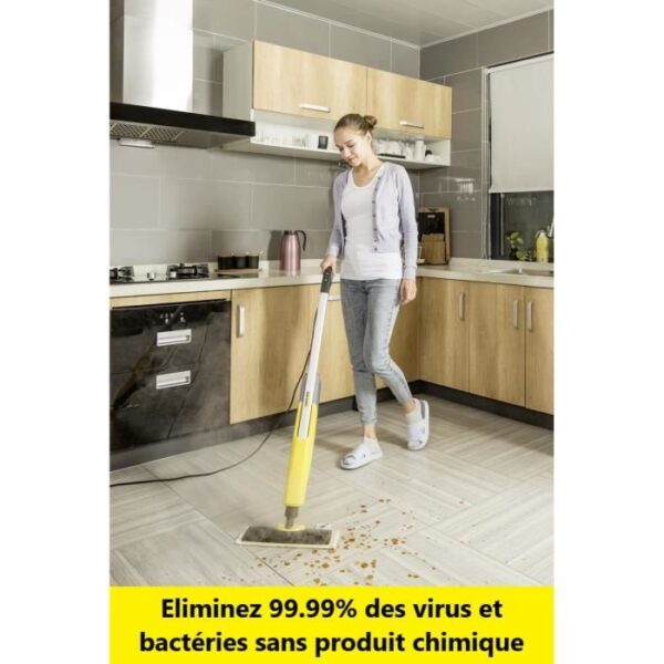 Buy with crypto Karcher SC2 Upright Easyfix - Unlimited autonomy steam cleaner - 1600 W - Eliminates up to 99.99 % of viruses and bacteria-5