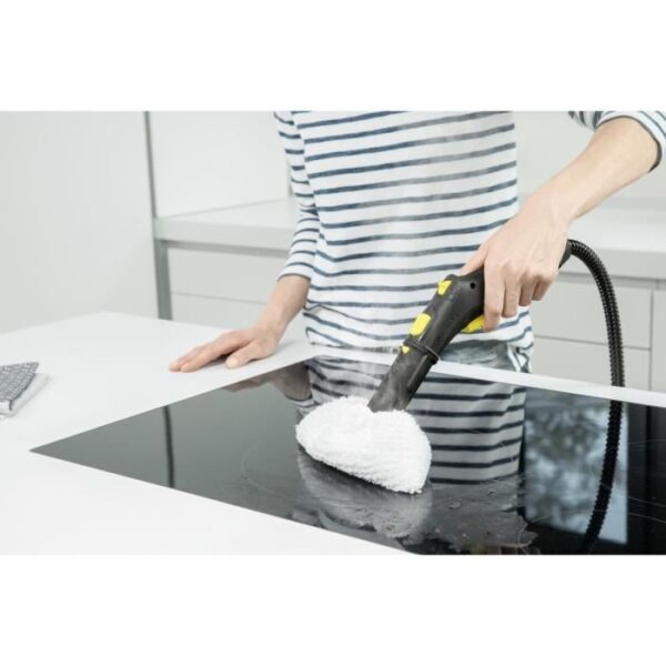 Buy with crypto New Karcher SC 2 Easy Fix - Steam cleaner - Steam pressure 3.2 bar - Power 1500 W - Easyfix & Buse floor cleaning set-3