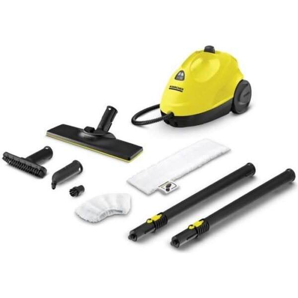 Buy with crypto New Karcher SC 2 Easy Fix - Steam cleaner - Steam pressure 3.2 bar - Power 1500 W - Easyfix & Buse floor cleaning set-1