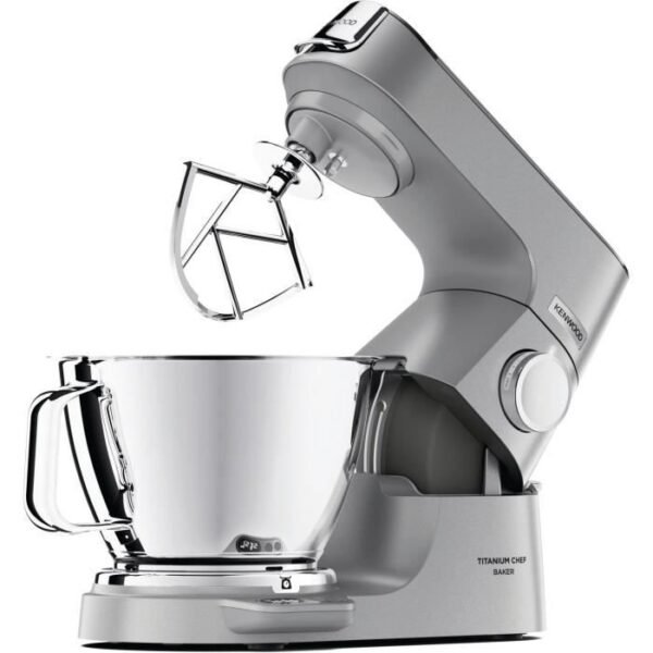 Buy with crypto Kenwood KVC85.124.SI - Titanium chef Baker Pastry Chef - 2 stainless steel bowls 3.5L and 5L - Integrated 6kg balance - Blender 1.8L - 1200W-5