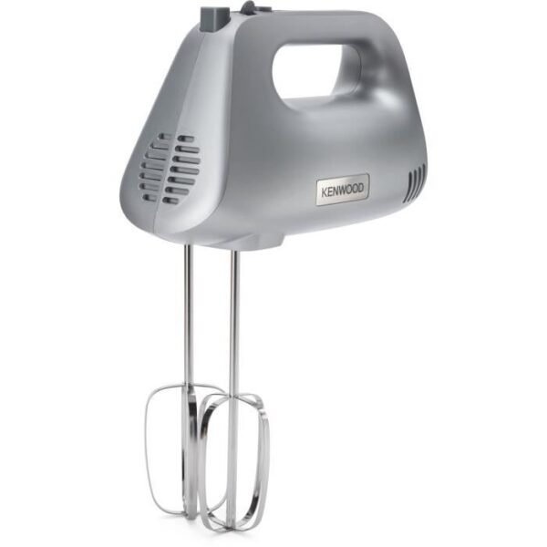 Buy with crypto KENWOOD HMP30.A0SI Hand mixer 450W 5 speeds + Turbo - whisk - kneader - silver plastic body-1