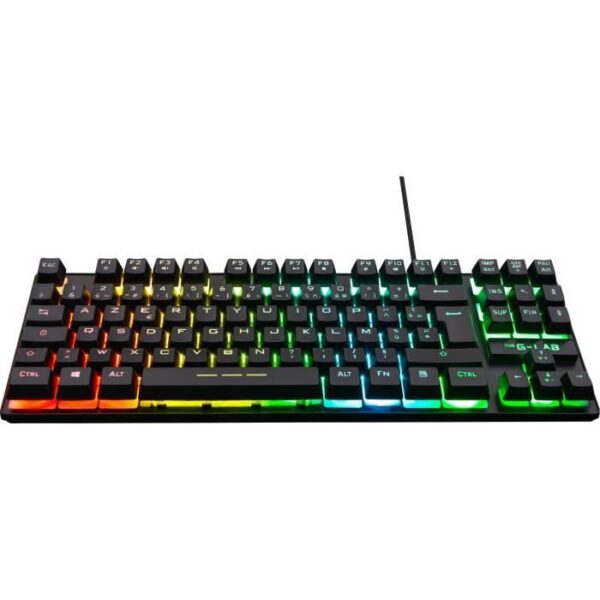 Buy with crypto Gaming Keyboard - AZERTY - THE G-LAB - Keyz CAESIUM-TKL - Without Numeric Keypad - Backlit - Black-3