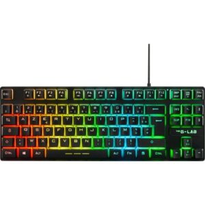 Buy with crypto Gaming Keyboard - AZERTY - THE G-LAB - Keyz CAESIUM-TKL - Without Numeric Keypad - Backlit - Black-1