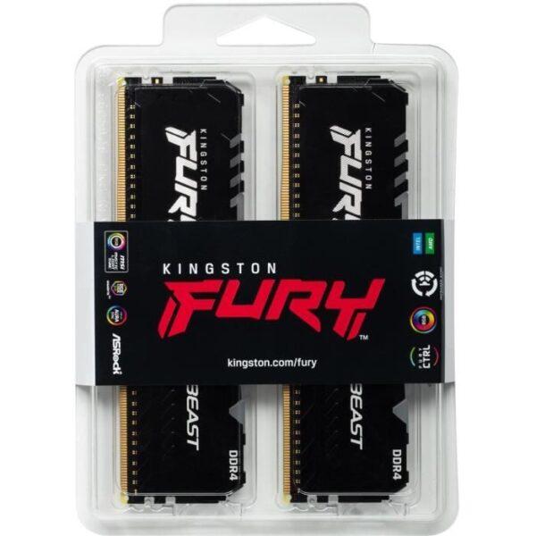 Buy with crypto Kingston FURY Beast RGB 32 GB (2 x 16 GB) DDR4 3200 MHz CL16 Memory-3