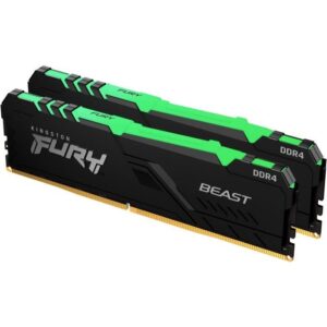 Buy with crypto Kingston FURY Beast RGB 16 GB (2 x 8 GB) DDR4 3600 MHz CL17 Memory-1