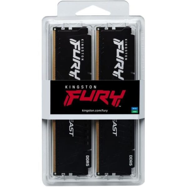 Buy with crypto KINGSTON TECHNOLOGY FURY Beast RAM DDR5 32GB (2 x 16GB) 5200MHz CL40-4