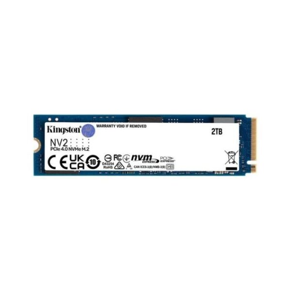 Buy with crypto Kingston Technology Hard Disk - SSD NV2 - 2TO Internal - M.2 2280 PCIe 4.0 NVME - Blue-1