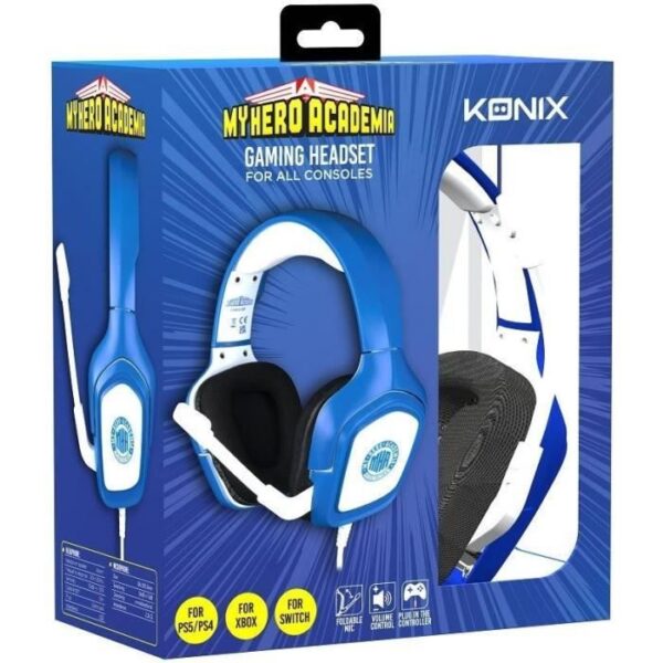 Buy with crypto Konix Blue MHA Gaming Headset-4