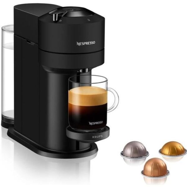 Buy with crypto Krups Nespresso yy4606fd virtue nEXT coffee machine + discovery box 12 capsules