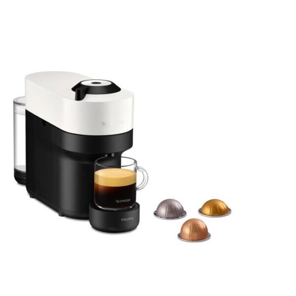 Buy with crypto Krups Nespresso yy4889fd Virtuo white pop coffee capsules