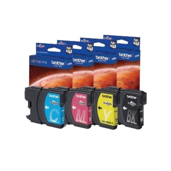 Buy with crypto Brother LC1100HY Multipack Color Ink Cartridges-2