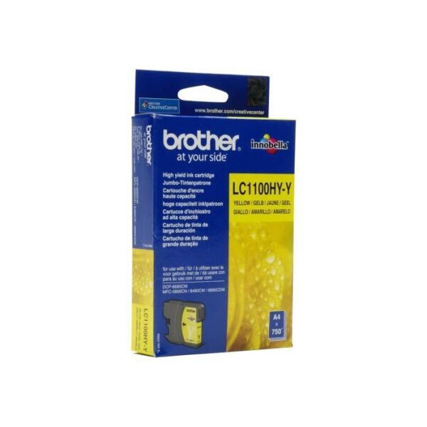 Buy with crypto Brother LC1100Y Yellow Ink Cartridge-2