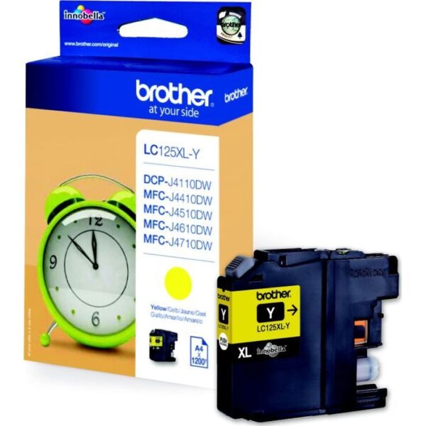 Buy with crypto Brother LC125XLY Yellow Ink Cartridge-1