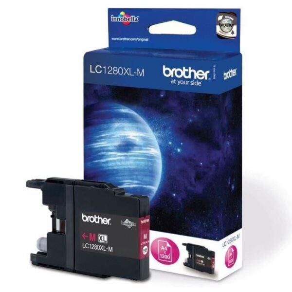 Buy with crypto Brother LC1280XL Magenta Ink Cartridge-1