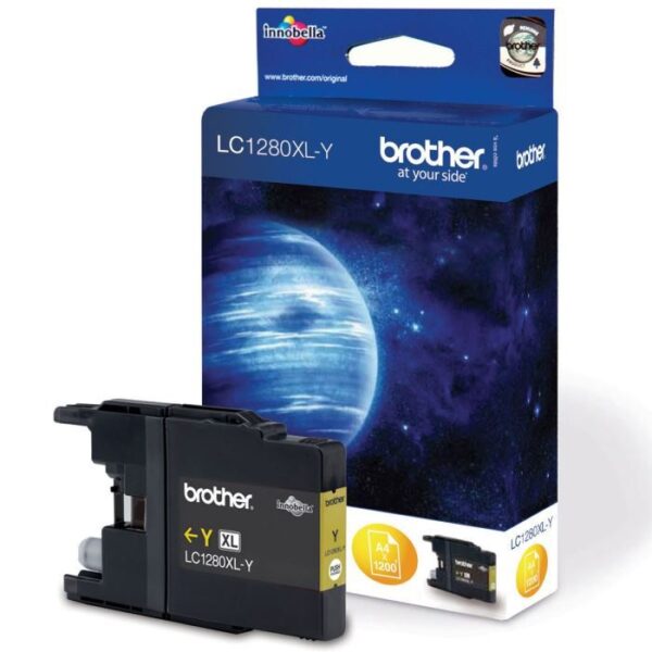 Buy with crypto Brother LC1280XL-Y Yellow Ink Cartridge-1