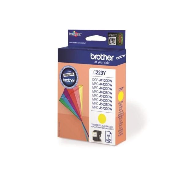 Buy with crypto Brother LC223Y Yellow Ink Cartridge-2