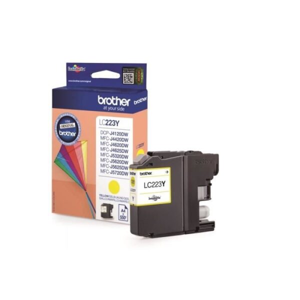 Buy with crypto Brother LC223Y Yellow Ink Cartridge-1