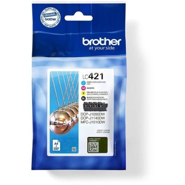 Buy with crypto Pack of 4 LC421VAL ink cartridges - BROTHER - Black