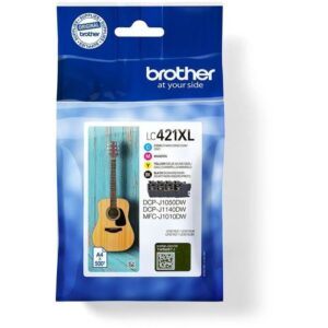 Buy with crypto 4 Ink cartridges LC421XLVAL - BROTHER - Black