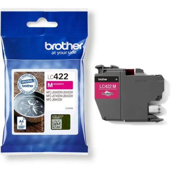 Buy with crypto Cartridge LC422M - BROTHER - Magenta - 550 p - For Business Smart MFC-J5340DW