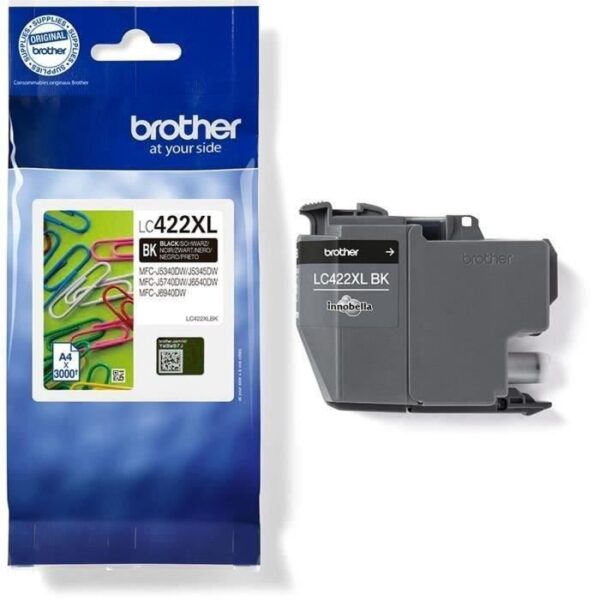 Buy with crypto Cartridge LC422XLBK - BROTHER - Black - 3000p - For Business Smart MFC-J5340DW