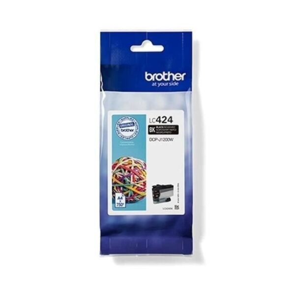 Buy with crypto LC424BK Ink Cartridge - BROTHER - 750 page High Yield Black - For DCP-J1200W-2