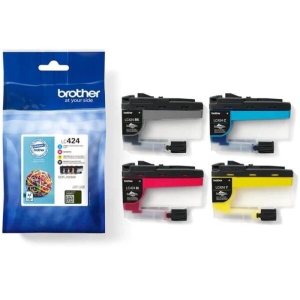 Buy with crypto Pack of 4 Cartridges LC424VAL - BROTHER - Black