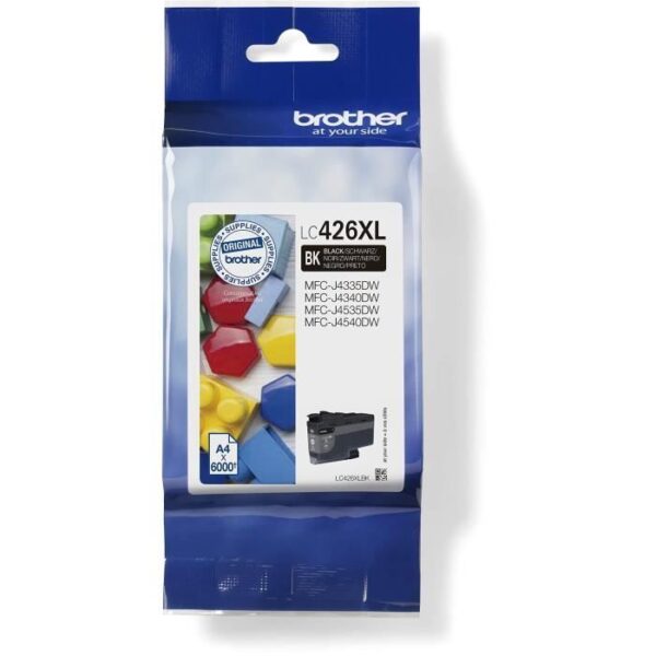 Buy with crypto LC426XLBK Ink Cartridge - BROTHER - 6000 page High Yield Black - For MFC-J4340DW