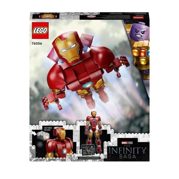 Buy with crypto LEGO Marvel 76206 Iron Man Action Figure Collectible Minifigure Ages 9 Avengers: Age Of Ultron Infinity Saga Set)-6