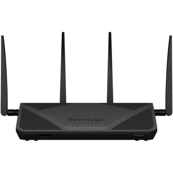 Buy with crypto SYNOLOGY RT2600AC-AC 2600 Mbps Dual-Band Wireless WiFi Router - MU-MIMO with 4 LAN Ports and 1 10/100/1000 Mbps WAN Port-2