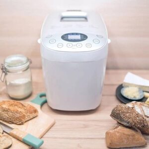 Buy with crypto LIVOO DOP205W Bread Maker - Digital Screen 15 Programs - White-1