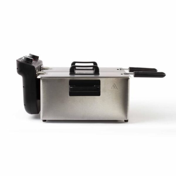 Buy with crypto Livoo Doc217 Double fryer 2 x 3 l stainless steel 3300W - Black + gray-4