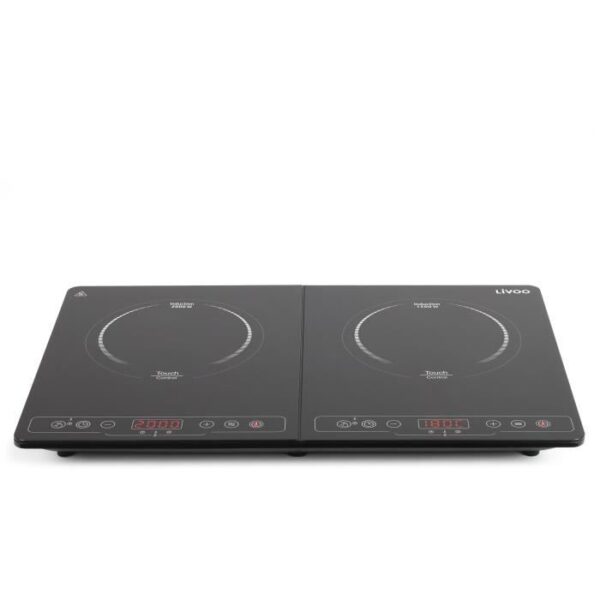 Buy with crypto LIVOO DOC236 Double induction hob - 22cm - from 60 ° to 240 ° - Black-2