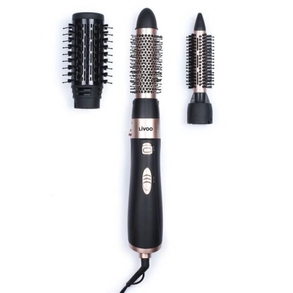 Buy with crypto LIVOO DOS171- Blower brush - 2 speeds and 2 temperature levels - 3 interchangeable styling tips special brushing-2