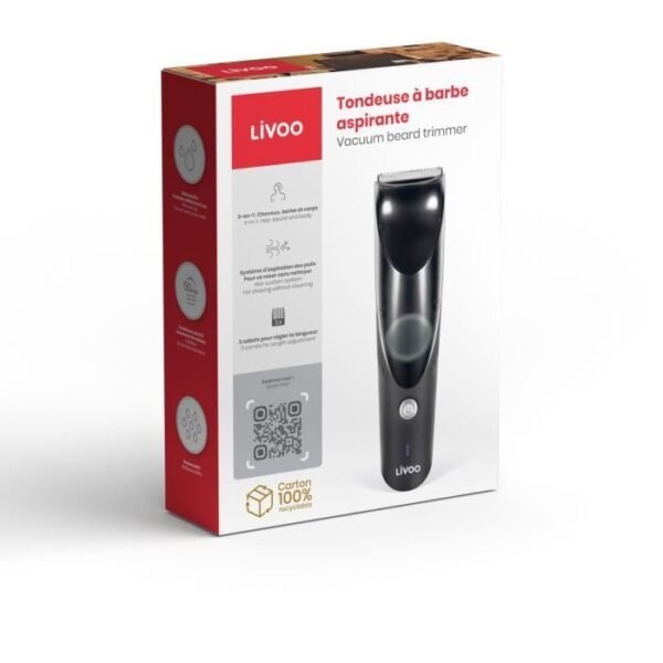 Buy with crypto Livoo wireless downside - hair / beard and body -3 hooves - 50 min of autonomy - 5 W / 600 mAh)-6