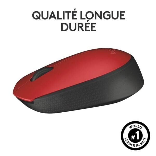 Buy with crypto LOGITECH Wireless Mouse M171 Red-5