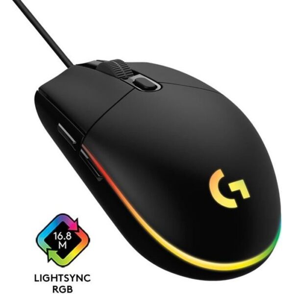 Buy with crypto Logitech - G203 LightSync RGB Gaming Mouse - Black-1