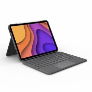 Buy with crypto Keyboard case for iPad - 4th gen - LOGITECH - FOLIO TOUCH IPAD AIR - Gray-1