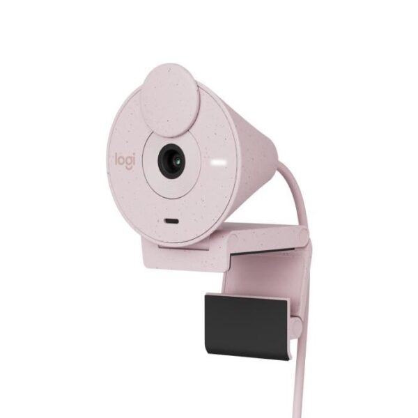 Buy with crypto Logitech Brio 300 Webcam Full HD with confidentiality